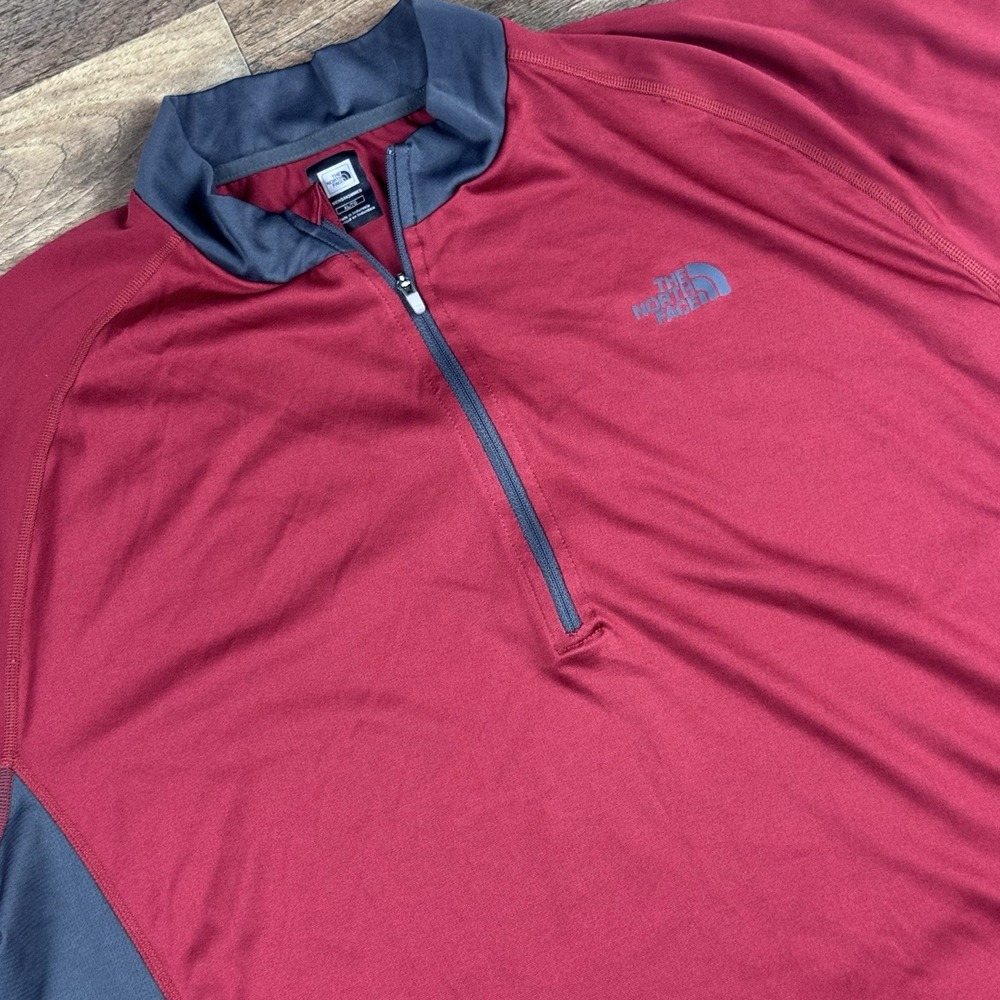 The North Face VaporWick Cycling Jersey Shirt 1/4Zip Mens XL Short Sleeve